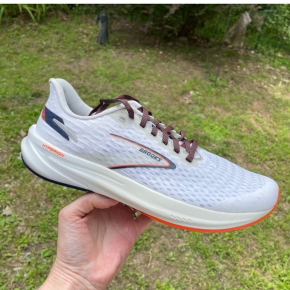 Brooks Hyperion Running Shoes - White and Orange